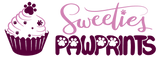 Sweeties Pawprints Rectangular Logo