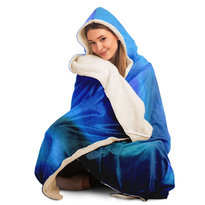 Blue Fluid Premium Plush Sherpa Blanket | Sweeties Pawprints