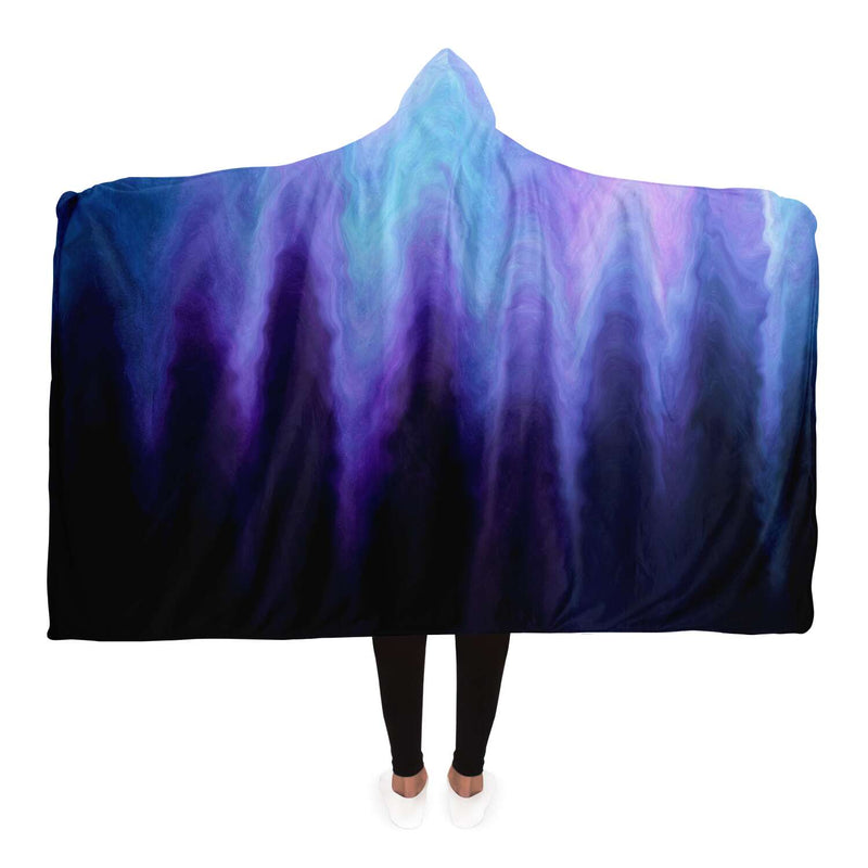 Blue Violet Fluid Art Design Blanket | Sweeties Pawprints