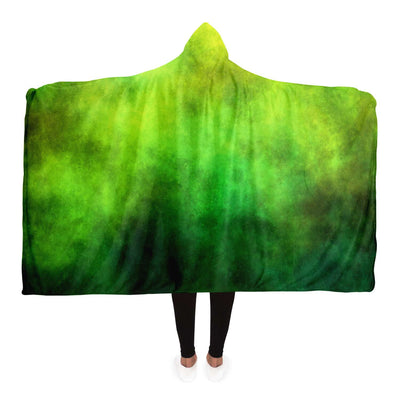 Green Nebula Galaxy Hooded Blanket | Sweeties Pawprints